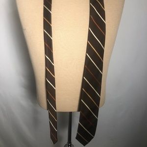 Mens Vintage Brown Tie. From Paris.